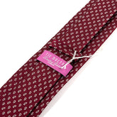 Dark Red Mini Paisley Silk Tie 7cm - Tie Doctor